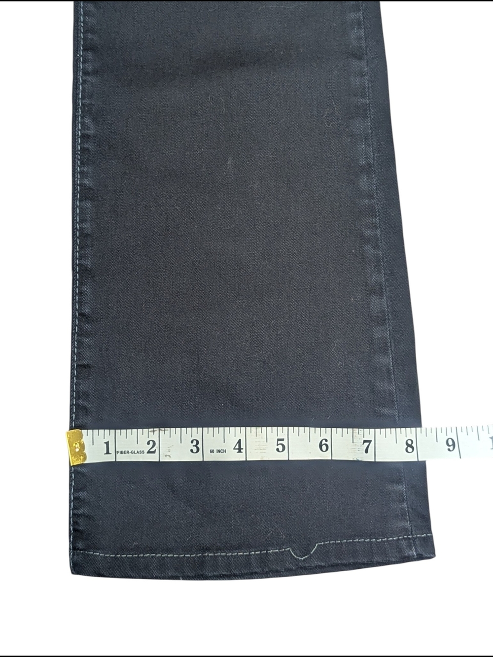 Y2K GUESS Daredevil Boot Cut Jeans – Charcoal Black Rhinestone Pocket – Size 28 - Picture 8 of 15